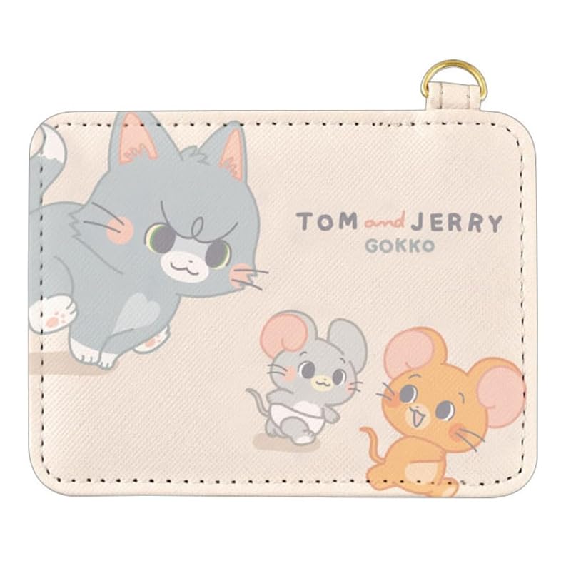 

character reel pass case pass case tom and jerry pretend beige