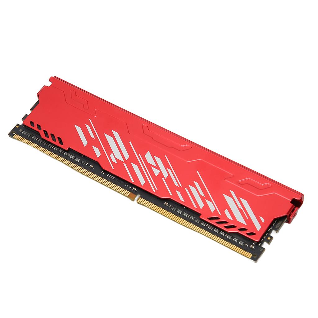 Desktop Memory Module Red DDR4 2666MHz 21300 Bandwidth Aluminium Alloy Gaming RAM for Computer Chassis Upgrade