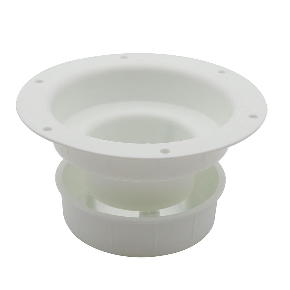 2pcs Vent Cap White Plastic Roof Cover for Trailer Camper 1" to 2 3/8
