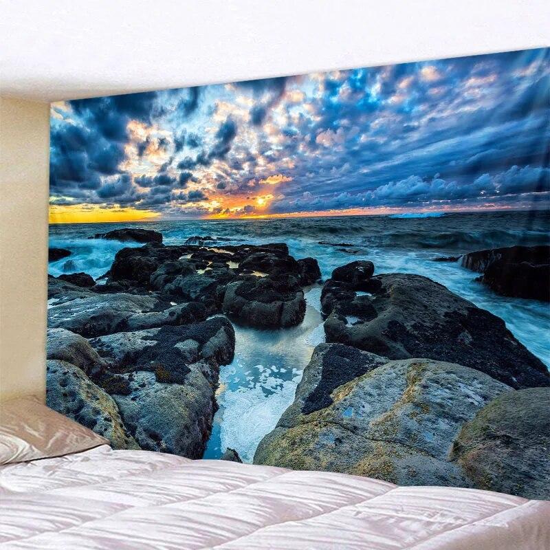 Large Tapestry Nature Landscape Forest Wall Hanging Room Decoration Bohemian Bedroom Living Room Wall Decoration