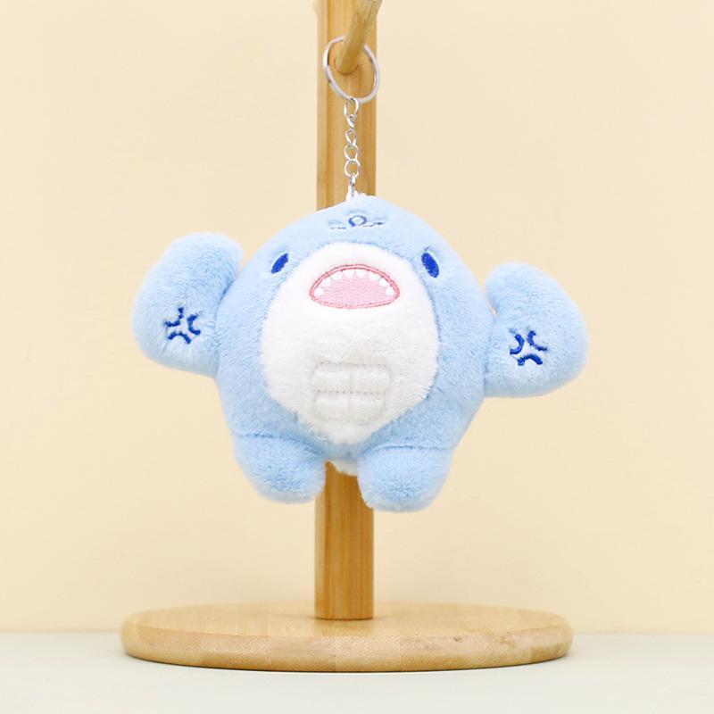 

Акула Мышца Красочный Брелок Плюшевая Игрушка Яркий Короткий Плюш Мягкая Игрушка Кукла Blue Shark