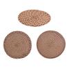 Round Boho Placemat Handwoven Heat Insulation Placemat Rustic Table Protector Mat for Home Farmhouse Weddings Baby Showers