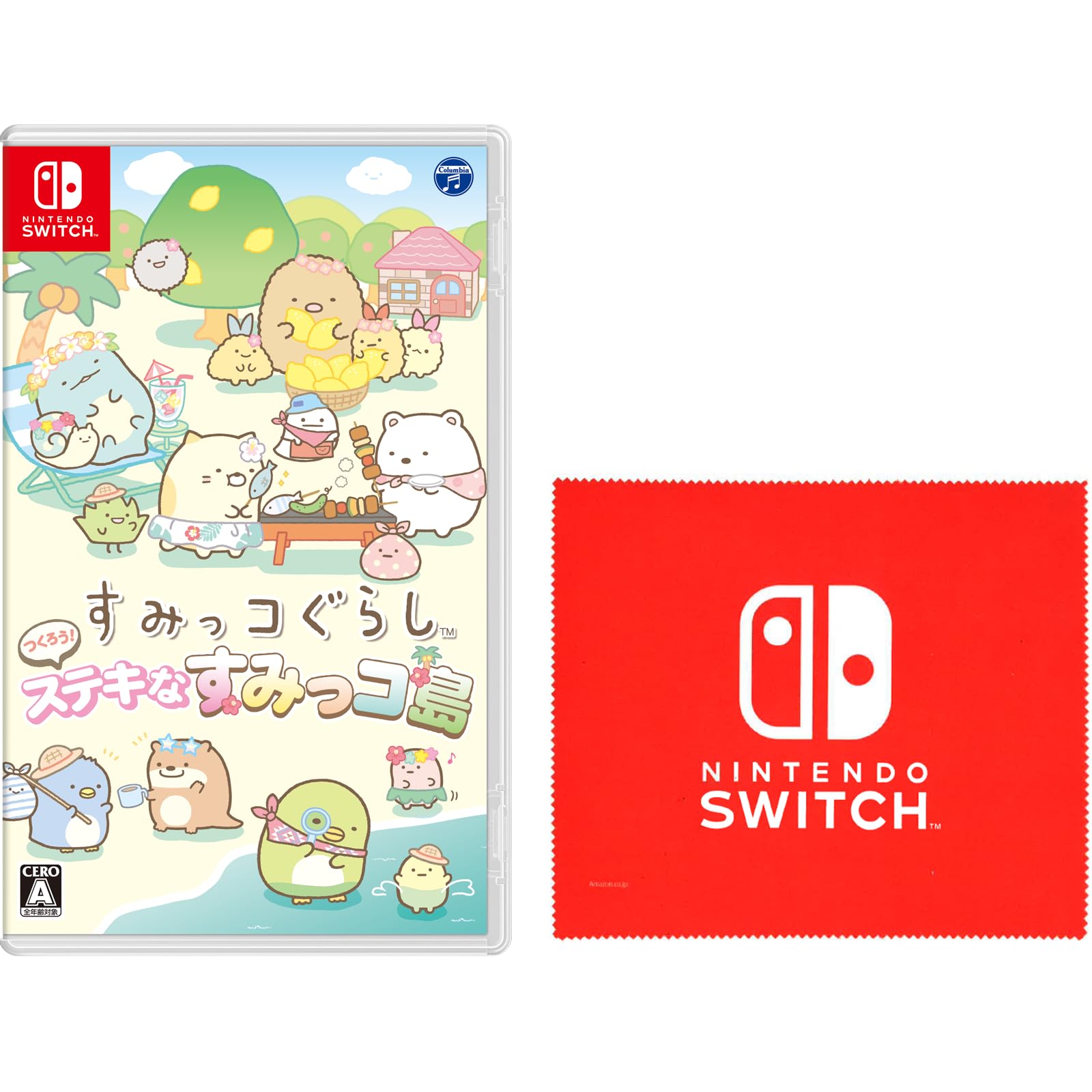 Sumikkogurashi Make a Wonderful Sumikko Island Switch Nintendo Switch Logo Design Microfiber Cloth Included Let s - Bonus