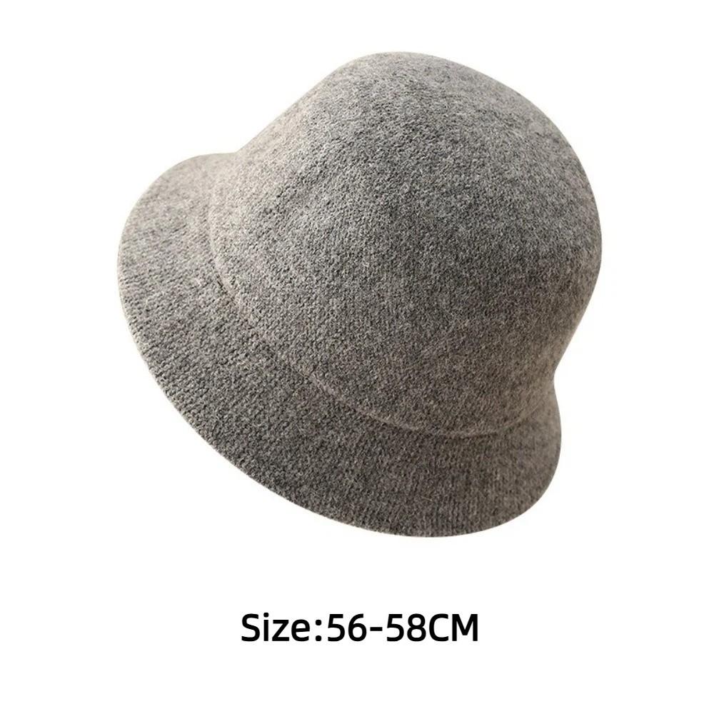 Wool Felt Fisherman Cap Winter Dome Wool Hats Retro Women Bucket Hats  Panama Caps