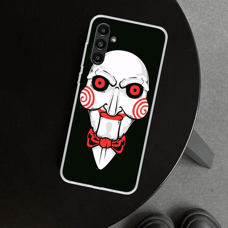 The Jigsaw Killer Horror Phone Case Cover for Samsung Galaxy A17 A16 A26 A36 A56 A57 A37 A15 A25 A35 A55 A14 A24 A34 A54 A13 A23