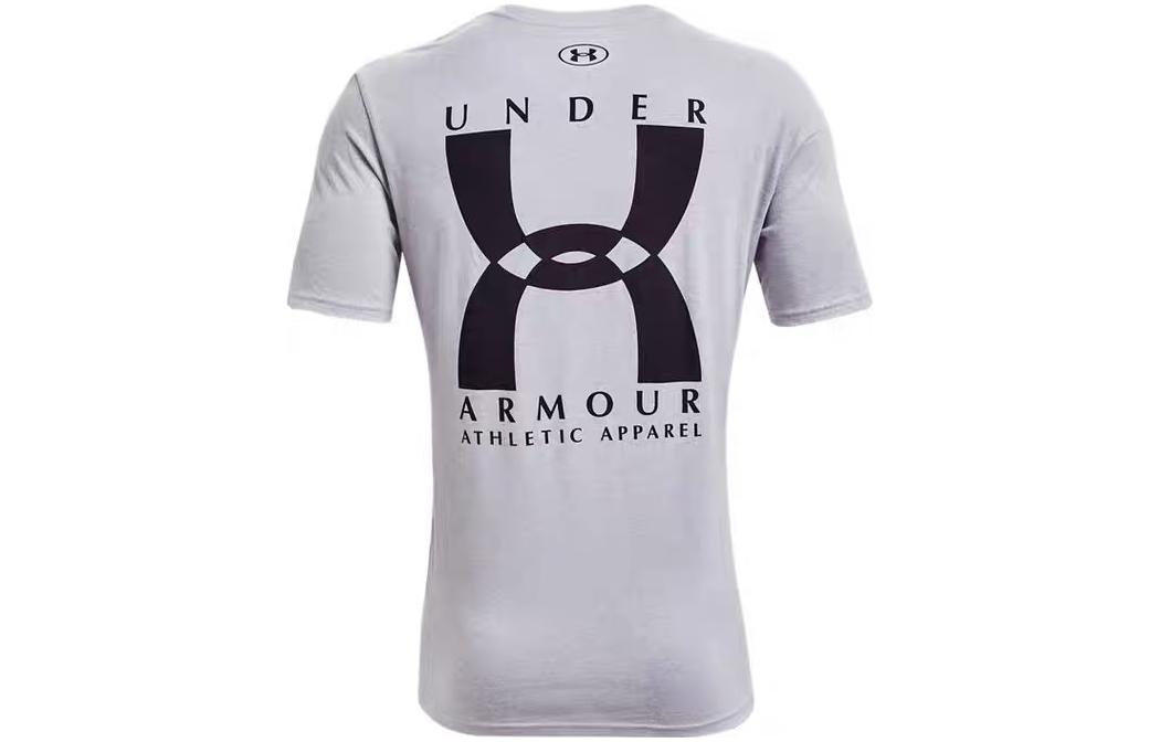 Under Armour T Shirts Men s Gray Crew Neck Moderate Straight Fit 1363739-011 XXL