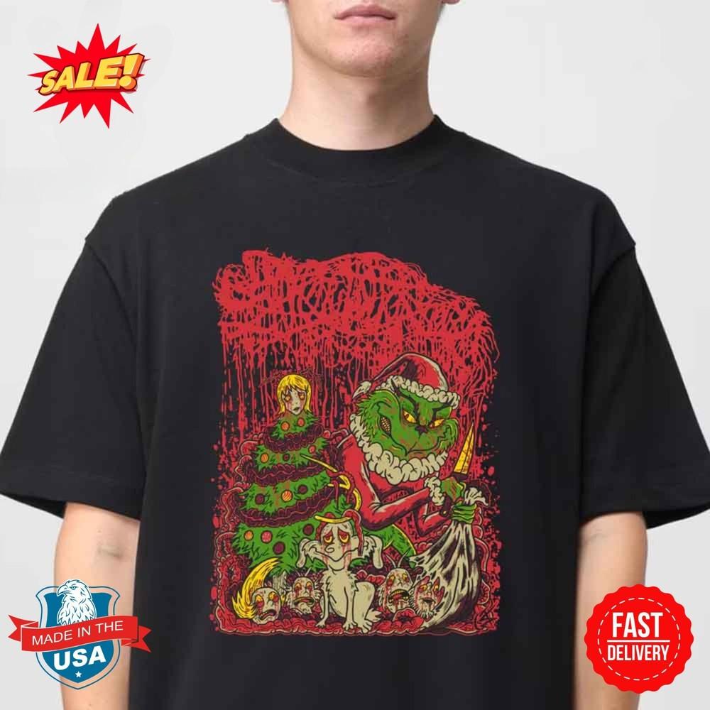 Sanguisugabogg Группа Как Болотник Украл Рождество Футболка L