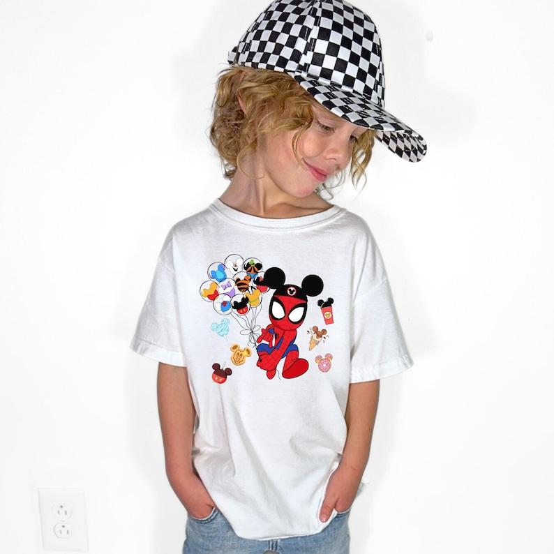 Spider Mickey Shirt, Avengers Shirts, Disney Family Shirts, Disney Snacks Tee, Disneyland Toddler Best Day Ever Tee, Boys Disney Shirt 130