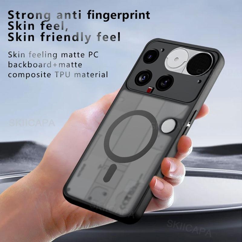 Pro Magsafe Pouzdro na Nothing Phone 3 Matné Nárazuvzdorné Tvrdé Bezdrátové Nabíjení Magnetický Kryt pro Nothing Phone 3A Pro Phone3