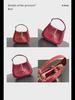 2024 High-End Women's Black Textured Shoulder Bag - Versatile White Fashion Messenger Bag