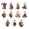 LED Transparent Christmas Balls Glowing Story Ornament, Light‑Up Mini Animals Hanging Ball Ornament with Warm Acrylic Gift Souvenirs Light,