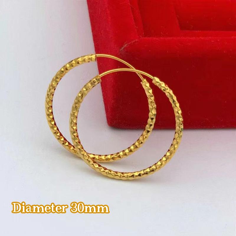 

30Mm Big Circle Women Hoop Earrings Ear Loop Earrings Women Girls Party