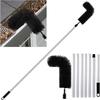 Gutter Cleaning Tool Adjustable Gutter Cleaner Stainless Steel Drain Cleaning Tool Drain Protection Brush for House Cleaning