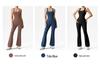 Slimming Yoga Dance Jumpsuit: Body-Shaping, Hip-Lifting, Micro-Flare Fitness Wear