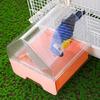 Bird Bath Cage Attachments for Small and Medium Birds Clear Hanging Bird Bathtub for Parrots and Budgies Easy To Clean