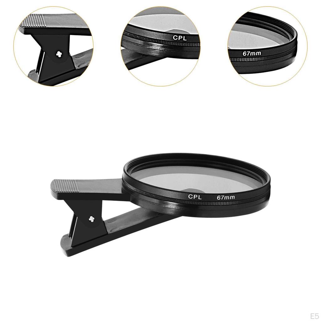 CPL Phone Camera Len Filter Clip on with Professional Accessories Attachment Circular for