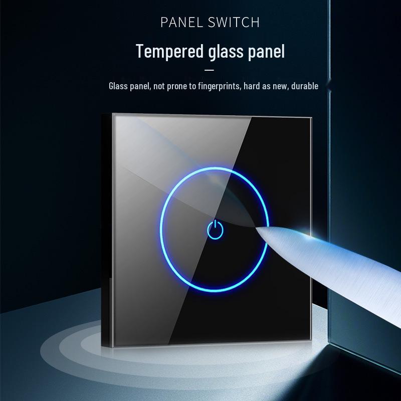 Smart WiFi Touch Switch Panel with Voice Control, Mijia Compatible, Mobile Remote Function, 86 European Standard