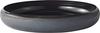 Ovject Japanese-made Flower Vase, Flower Base, Ikebana Water Basin, Enamel, Iron Black, 30cm, O-IKEBANA30-LO