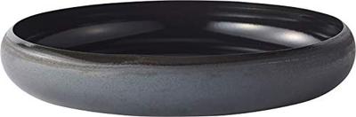 Ovject Japanese-made Flower Vase, Flower Base, Ikebana Water Basin, Enamel, Iron Black, 30cm, O-IKEBANA30-LO