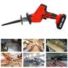 1400W Reciprocating Saw Rechargeable Cordless Portable Woodworking Cutters +4 Blades +LED Light for Wood Metal Cutting W/ Battery