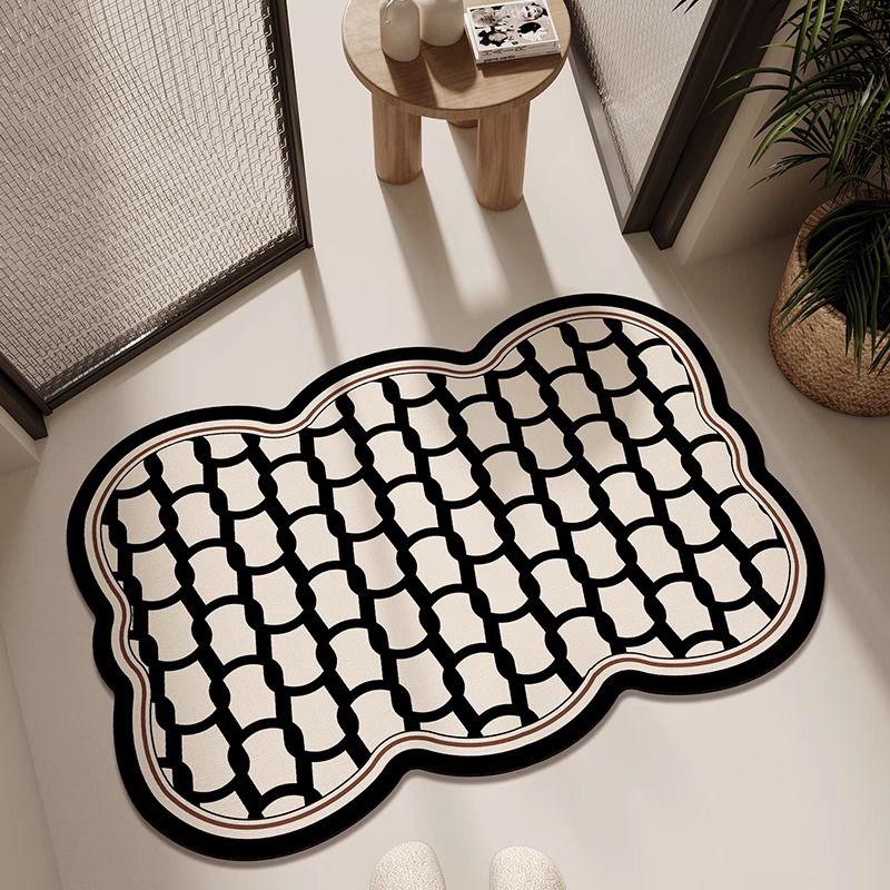 Diatom Mud Floor Mat, Bathroom and Toilet Absorbent Floor Mat, Anti Slip Sink, Toilet Soft Cushion, Carpet