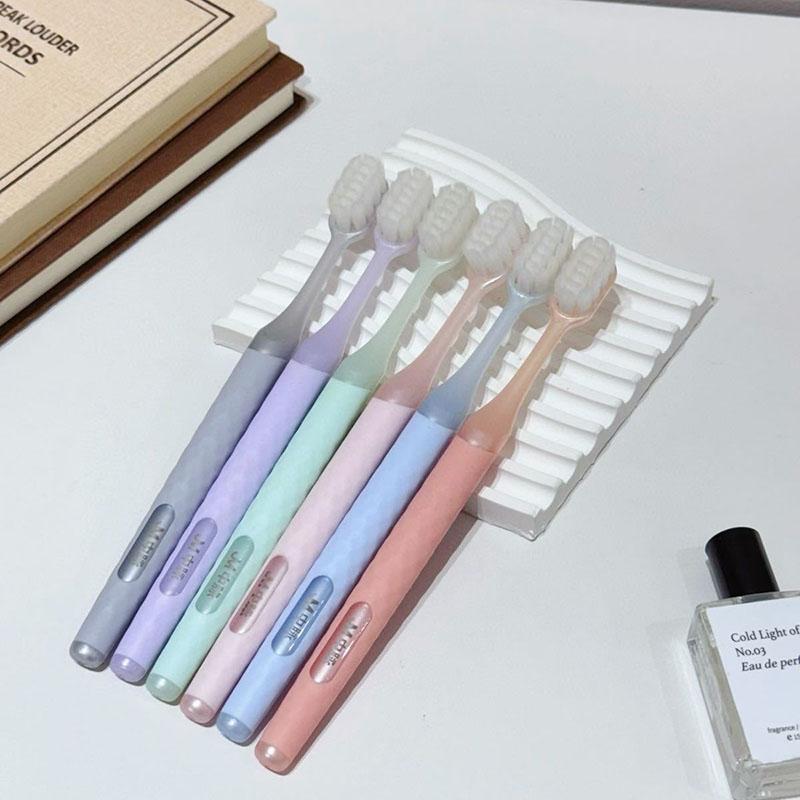 

Whitening Cleaning Toothbrush For Adults Gift Set Soft Brush 6 Colors Individual Packing Convenient To Carry Use During Travel