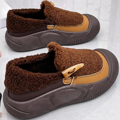 Fashion Cold Resistant Cotton Shoes for Women Wearing Snow Boots In WinterNew Korean Version Warm and Anti Slip Snow Boots Flat With