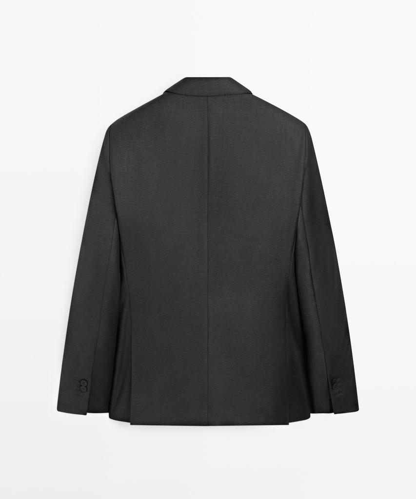Massimo Dutti 100% Cool Wool Suit Blazer