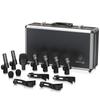 Behringer BC1200 Black Drum Microphone Set, 7-Piece Set: Large Diaphragm Dynamic Microphone, Percussion Microphone, and Stereo Matched Condenser