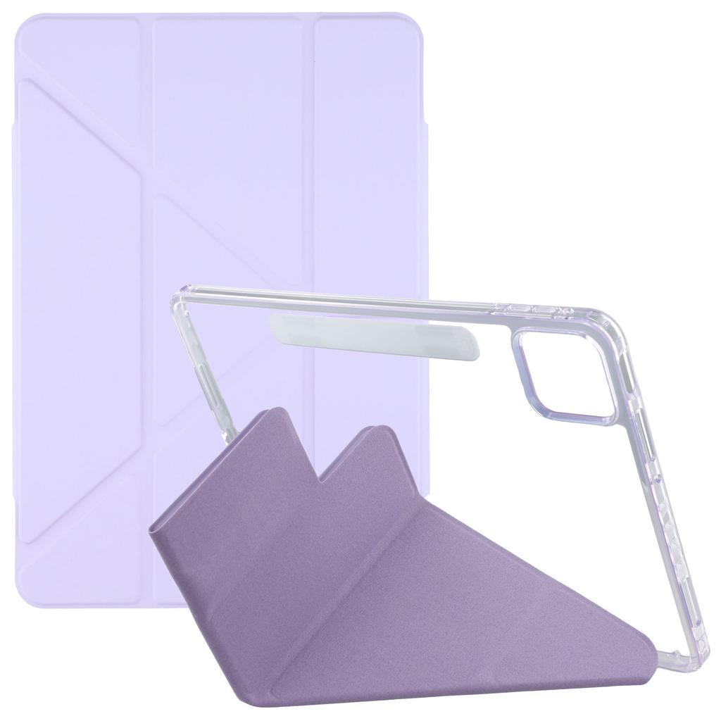 For Xiaomi Pad 7 Pro/Pad 7 Case Magnetic Dual Clasp PU TPU Acrylic Origami Stand Tablet Cover