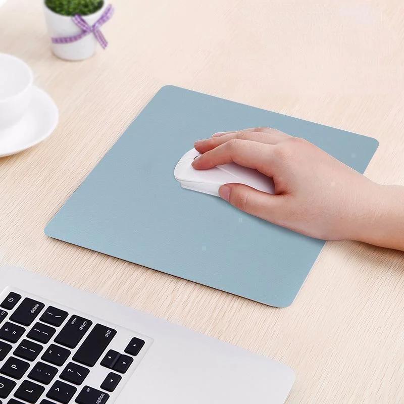 1Pc Mouse Pad Game Mice Mouse Pad Pu Leather Mat Mousepad For Office Computer Laptop Home Work