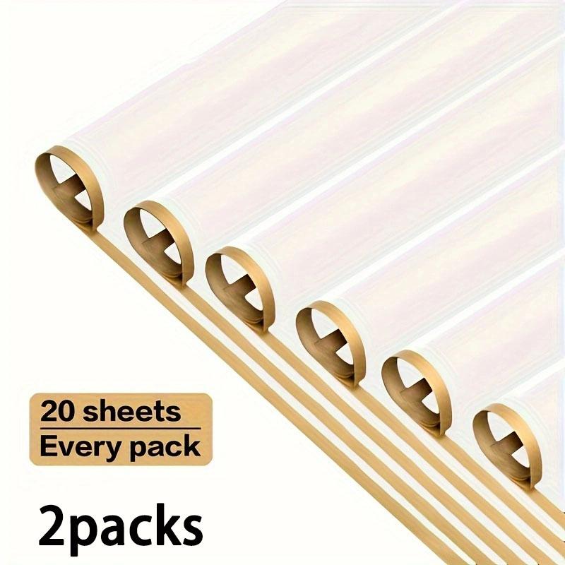 

2 упаковки 20 шт./упаковка 22,8x22,8 дюймів, квітковий обгортковий папір із золотим краєм, квітковий букет, водонепроникний квітковий обгортковий папір, квіткові пакувальні матеріали