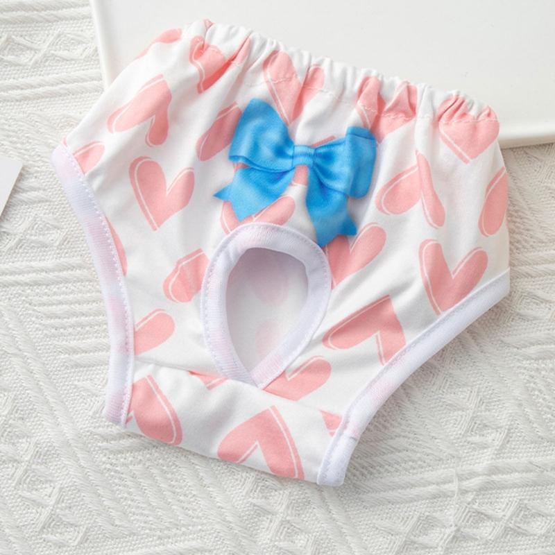 Dog Diaper Breathable Dress Female Pants Panties Shorts Reusable Doggies Period Diaper Incontinence Washable