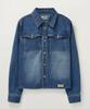 Seteo (W) Washed Denim Shirt Blue