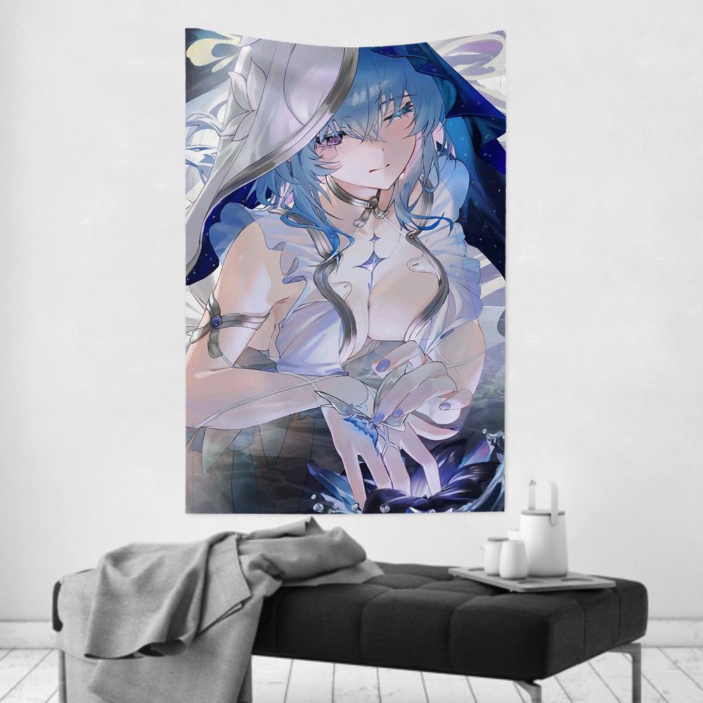The Shorekeeper Wuthering Waves Tapestry Wall Hanging Decor Official Game Art Fabric Poster Bedroom Anime Aesthetic Decor