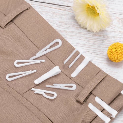 Uxcell Durable Plastic Crocodile Clips, 38mm Long, White, U-Shaped, for Shirt Clips, Ties, Pants, Socks, and Clothes, Pack of 30