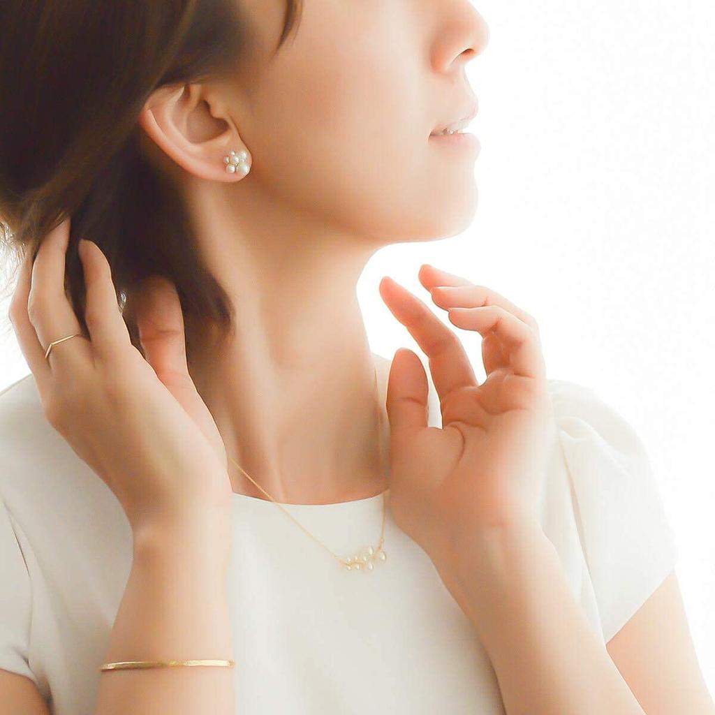 [NAOTJEWELRY] [Naot Jewelry] Women's Pearl Necklace [Gift Box Included] White Gold Wire Pearl Necklace