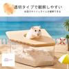 [Zitiamo] Hamster Toilet, Easy to Clean, Splash-Resistant, 15*15*9mm, Hamster House, Sand Bath, Clear, Corner Type, Multi-Function, Deodorizing, Bath,