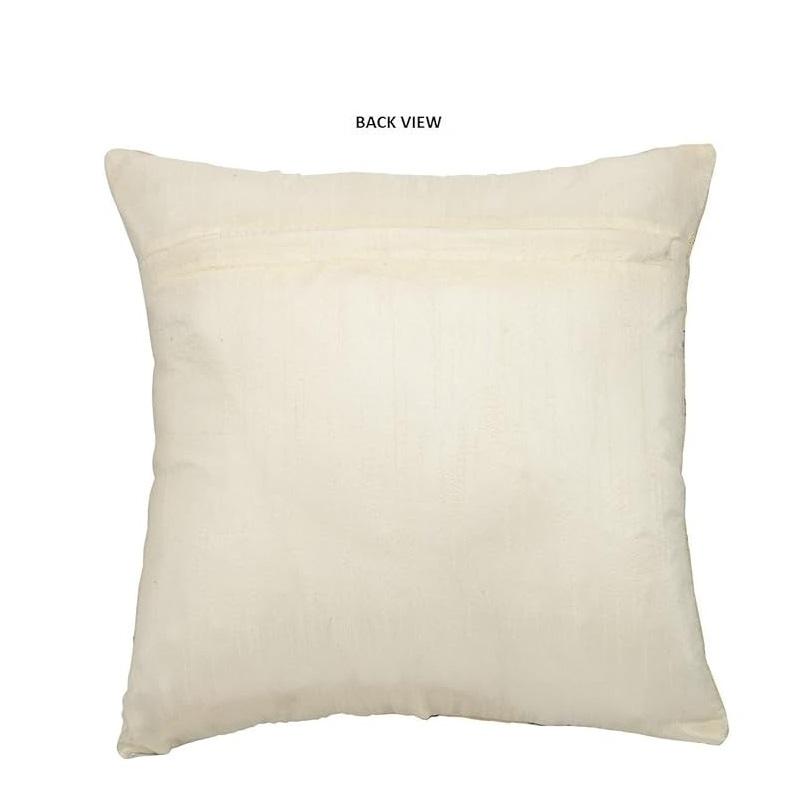 Capas de Almofada Decorativas de Juta Feitas à Mão 150TC (Multicor) -Conjunto de 5