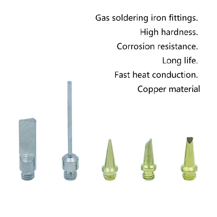 Metal Gas Soldering Iron Tip Pack of 5 for HS-1115K Welding Accessories