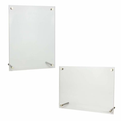 SP-Comamet Display Stand, Clear Frame, for Chocolate Stickers, Trading Cards, Photos, Vertical and Horizontal Display, Acrylic (Set of 2)