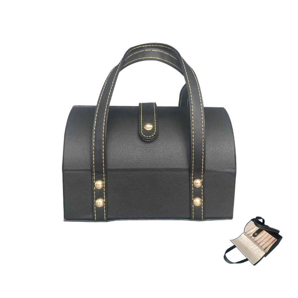 PU Leather Bracelet Display Box 7Positions Bracelet Carrying Case  Watch Protective