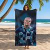 Football Player Erling Haaland Towel Beach Towel Quick Dry Sand Free Bath Towel for Summer Pool Travel Vacation