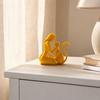 DYS 3D Printed Sculpture, One-Piece Molding Desktop Figure, Abstract Woman Cat Art Ornament for Home Decor Gift