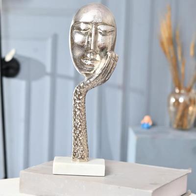 Moderne Kunst Ausstellungsstück Skulptur Dekorative Abstrakte Denker Männer mit Hand Statue Heimdekor Wohnzimmer Dekorationsartikel Einzugsgeschenk