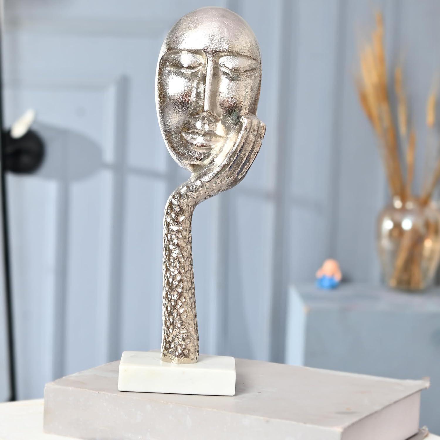 

Современное произведение искусства Скульптура Декоративная Абстрактная Мыслитель Мужчины с Рукой Статуэтка Домашний Декор Предметы для Украшения Гостиной Подарок на Новоселье