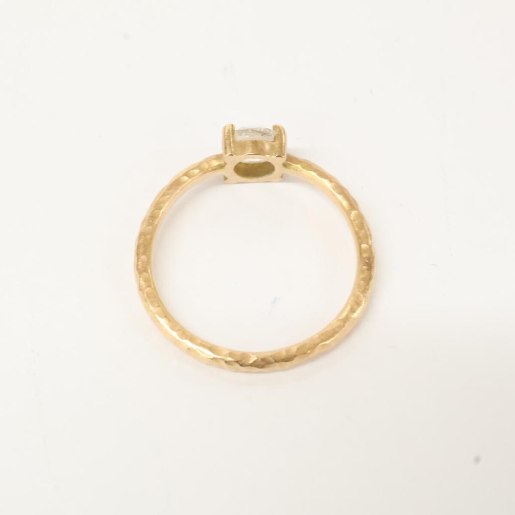 MALCOLM BETTS 0.38ct Claw-Set Rose-Cut Diamond Ring ring 6 Rose goldUsed