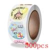 50-500Pcs Round Happy Birthday Stickers For Party Decor Envelope Sealing Label Gift Packing Adhesive Sticker Greeting Card Label