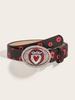 Retro Y2k Heart Pattern Metal Belt For Teen Fashion Accessories