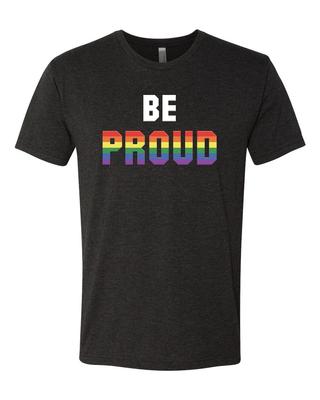 Bądź Dumny T-shirt Premium Tęczowy Pride LGBTQ Gej Lesbijka Biseksualny Transpłciowy